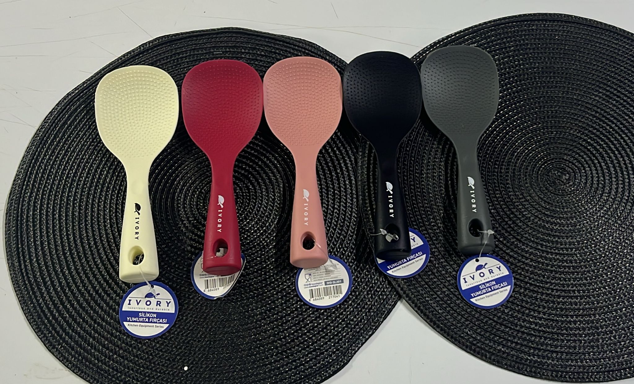 IVORY SİLİKON PİLAV KAŞIĞI TIRTIKLI SL201 *