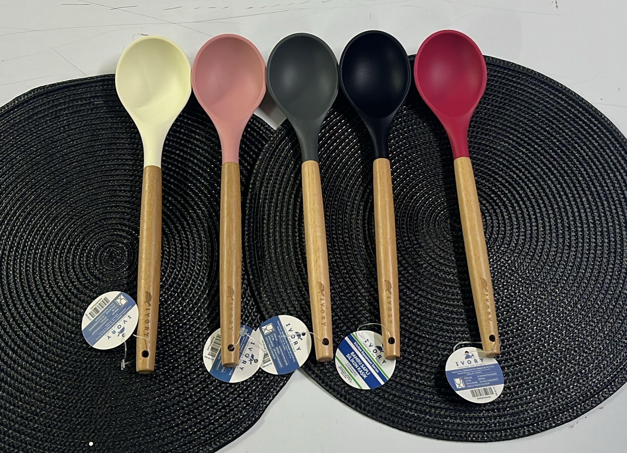 IVORY BAMBU SAPLI SİLİKON KAŞIK SL112 *