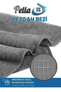 Pella 3 lü Tezgah Mutfak Bezi ( GRİ ) Mikrofiber 40*40   *