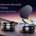 Vakumlu Lüks Manyetik Vantuz Telefon Tutacağı 360° derece ( Süper Vantuz Özellikli ) (Demir Mekanizma) *