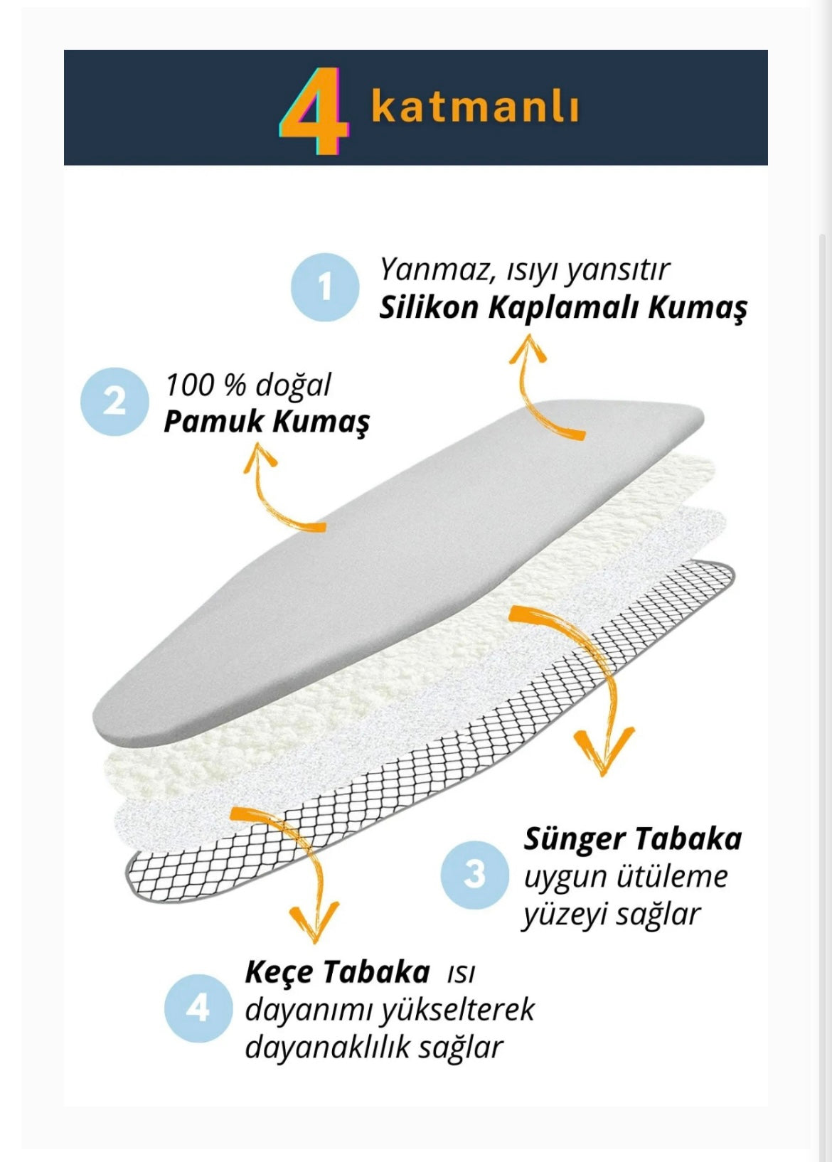 MİSS CLEAN ÜTÜ MASASI KILIFI *