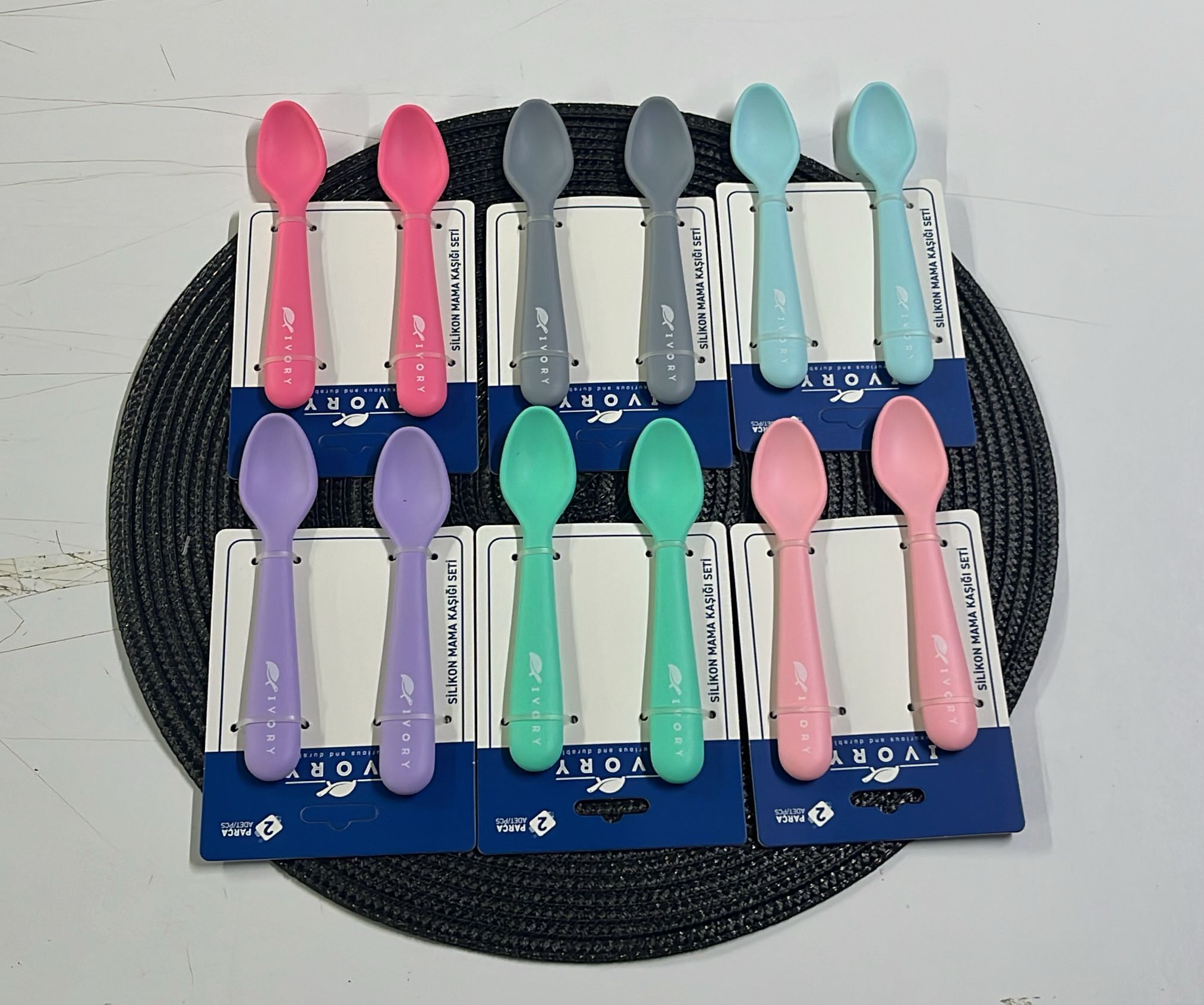 IVORY SİLİKON MAMA KAŞIĞI SETİ SL220 *